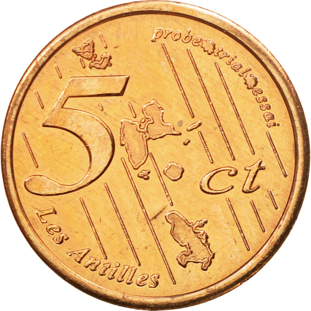 Francia, Medal, Essai 5 cents, 2005, SC, Cobre