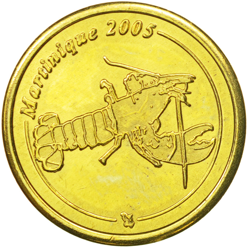 France, Medal, Essai 10 cents, 2005, MS(63), Brass
