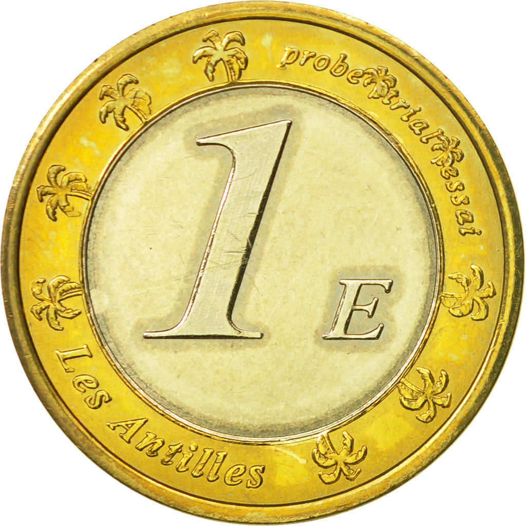 France, Medal, Essai 1 euro, 2005, MS(63), Bi-Metallic