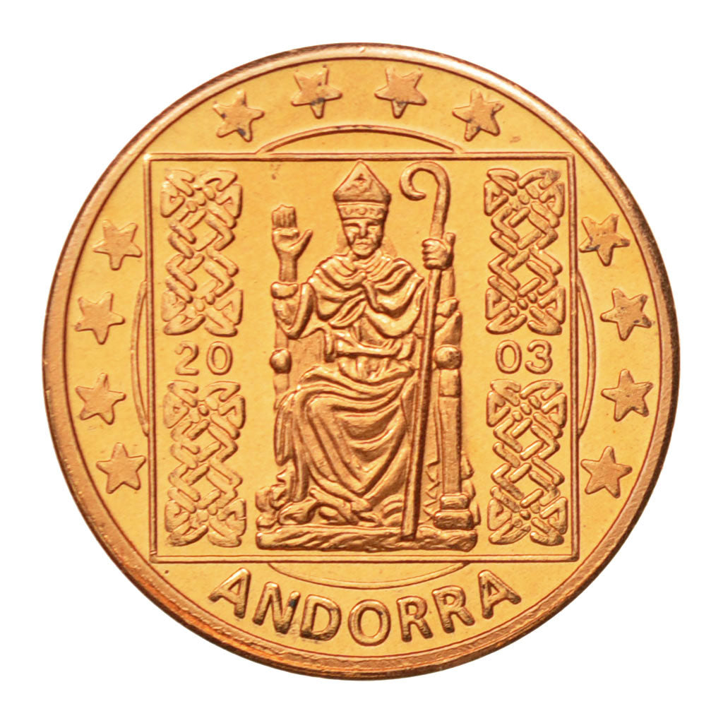 Andorra, Medal, Essai 1 cent, 2003, MS(63), Copper