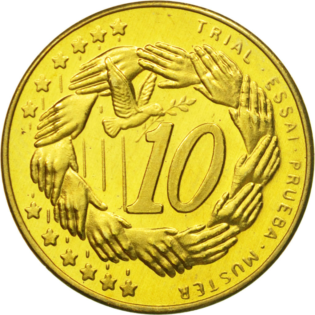 Andorra, Medal, Essai 10 cents, 2003, MS(63), Brass