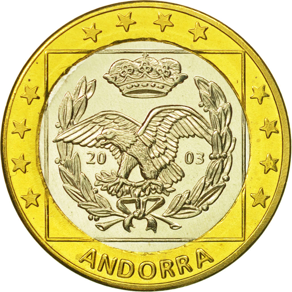Andorra, Medal, Essai 1 euro, 2003, SPL, Bi-Metallic