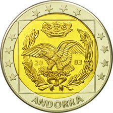 Andorra, Medal, Essai 2 euros, 2003, SPL, Bi-Metallic
