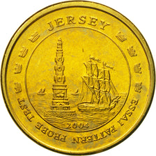 Jersey, Medal, Essai 50 cents, 2004, MS(63), Brass