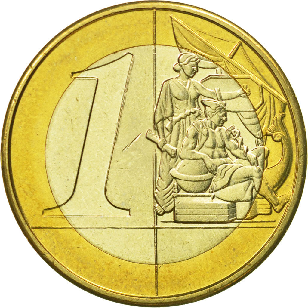 Jersey, Medal, Essai 1 euro, 2004, MS(63), Bi-Metallic