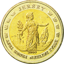 Jersey, Medal, Essai 2 euros, 2004, MS(63), Bi-Metallic