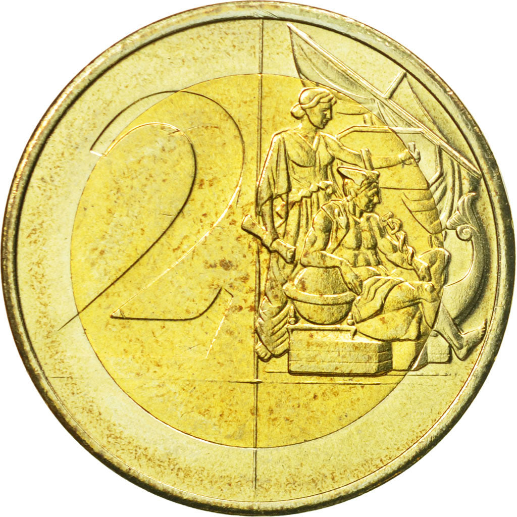Jersey, Medal, Essai 2 euros, 2004, MS(63), Bi-Metallic