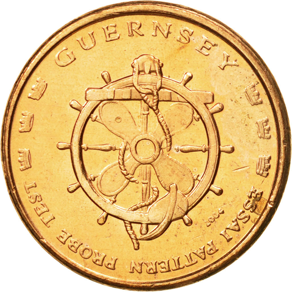 Guernsey, Medal, Essai 5 cents, 2004, SPL, Cuivre