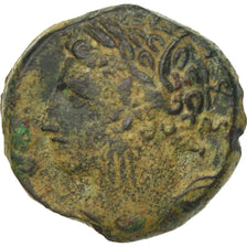 Monnaie, Carthage, Zeugitane, Tanit, Bronze Unit, Carthage, TTB, Cuivre