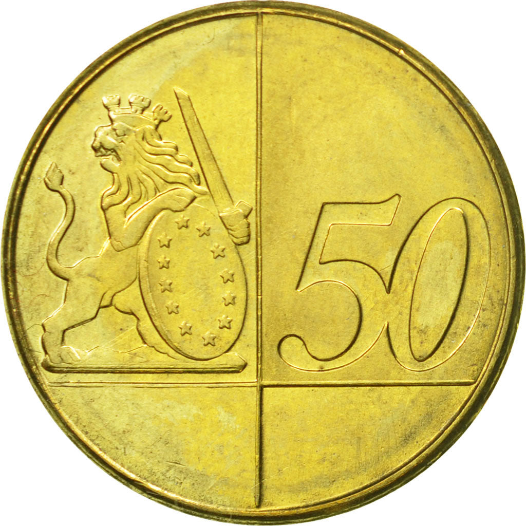 Guernsey, Medal, Essai 50 cents, 2004, SPL, Laiton