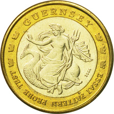Guernsey, Medal, Essai 1 euro, 2004, SPL, Bi-Metallic