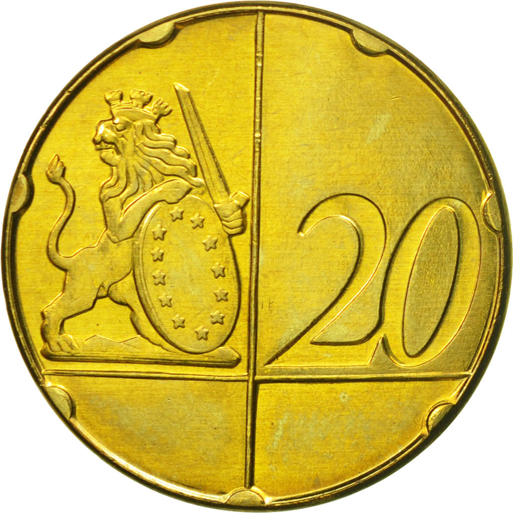 Ireland, Medal, Essai 20 cents, 2005, SPL, Laiton