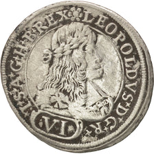 Coin, Austria, Leopold I, 6 Kreuzer, 1676, Graz, EF(40-45), Silver, KM:1288