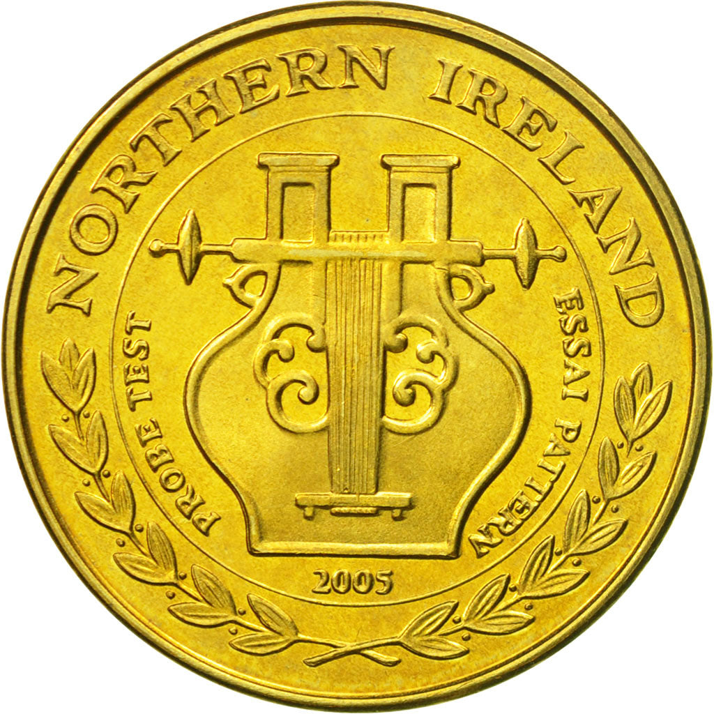 Irlanda, Medal, Essai 50 cents, 2005, SPL, Ottone