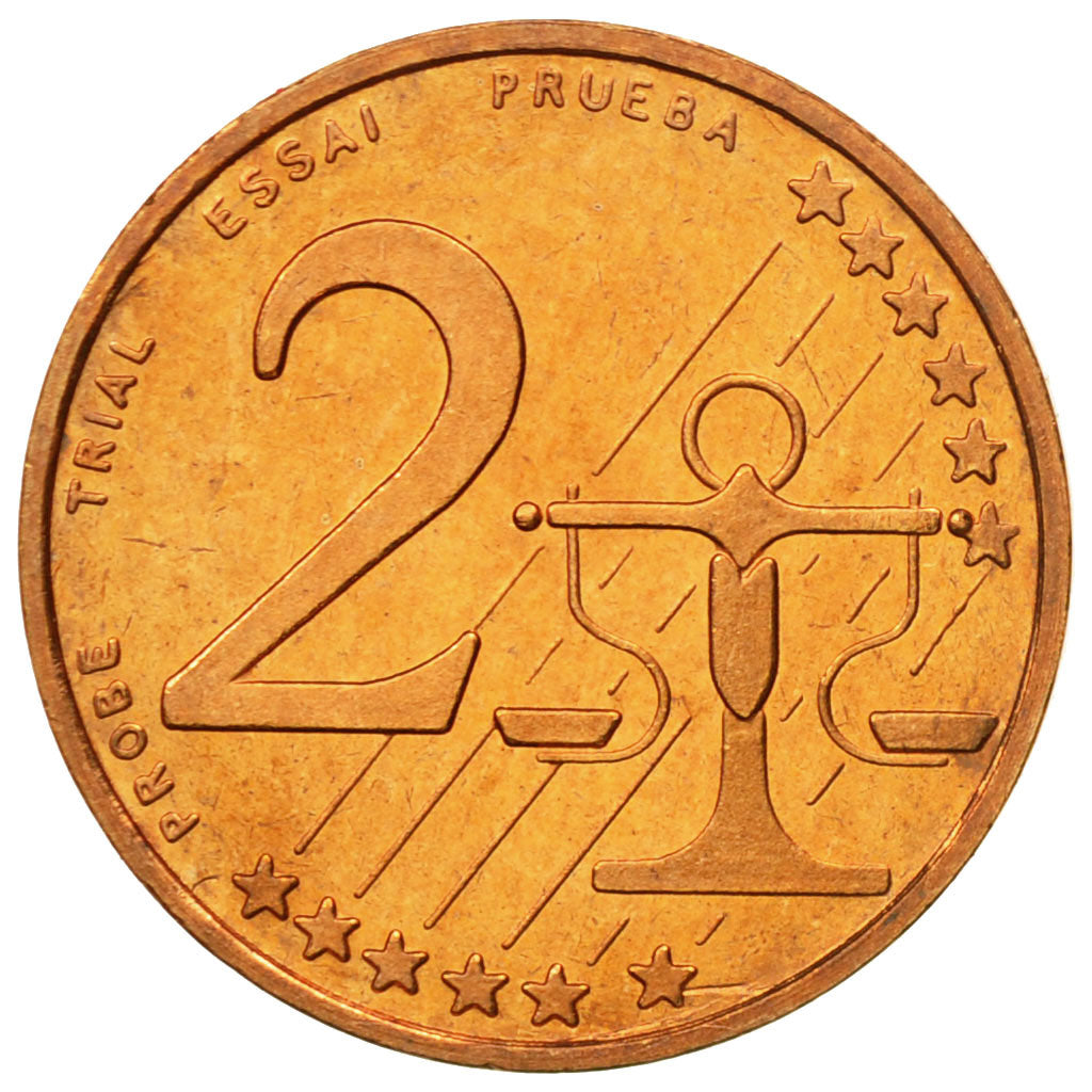Estonia, Medal, Essai 2 cents, 2004, MS(63), Copper