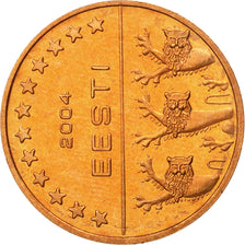 Estonia, Medal, Essai 5 cents, 2004, MS(63), Miedź