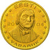 Estonia, Medal, Essai 10 cents, 2004, MS(63), Brass