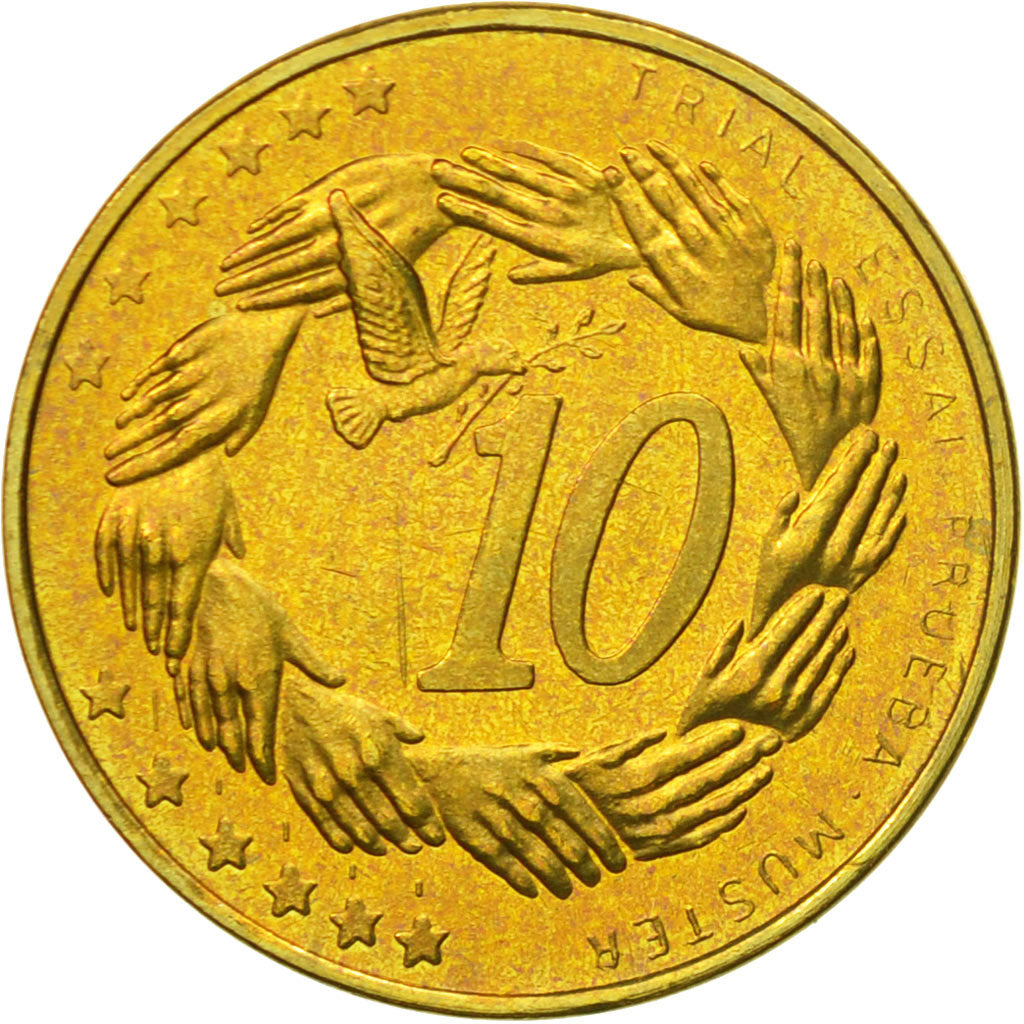 Estonia, Medal, Essai 10 cents, 2004, MS(63), Brass