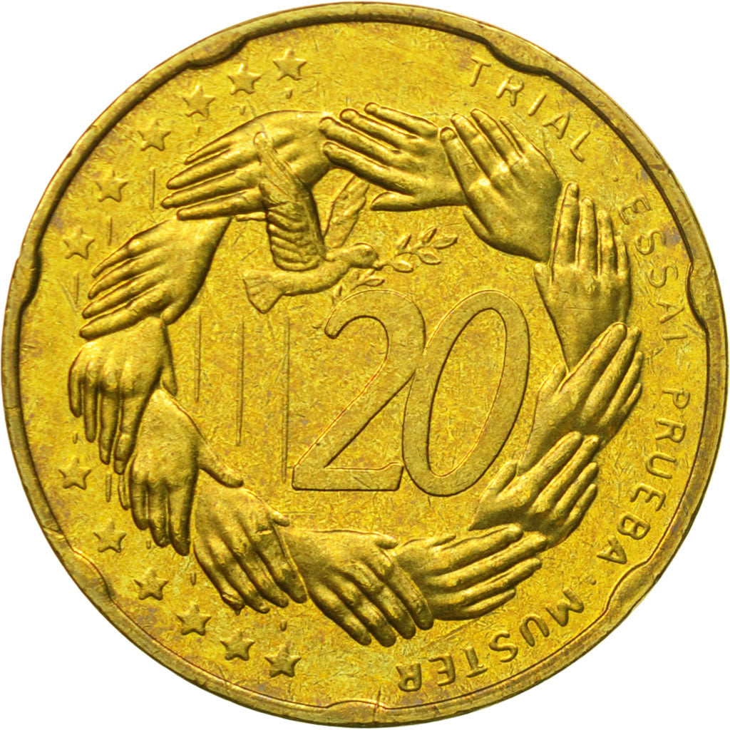 Estonia, Medal, Essai 20 cents, 2004, MS(63), Brass