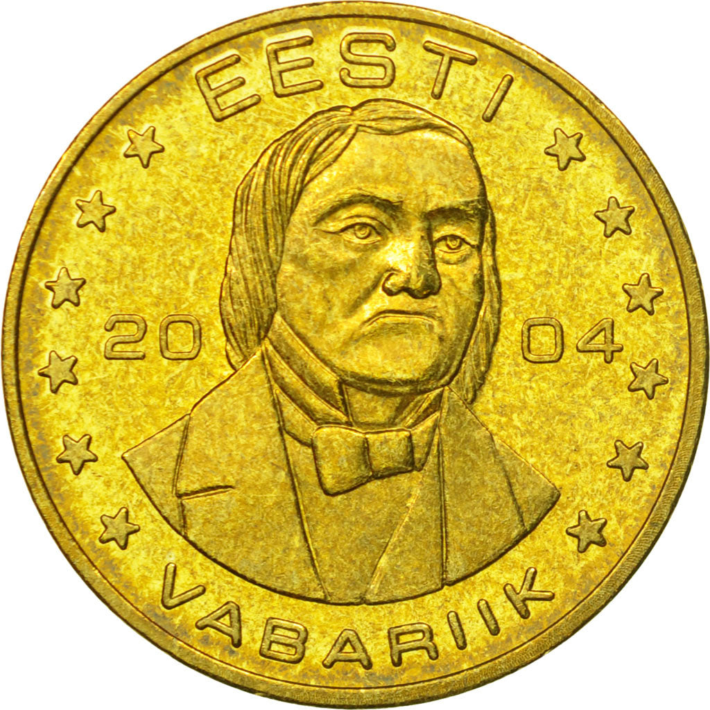 Estonia, Medal, Essai 50 cents, 2004, SPL, Ottone