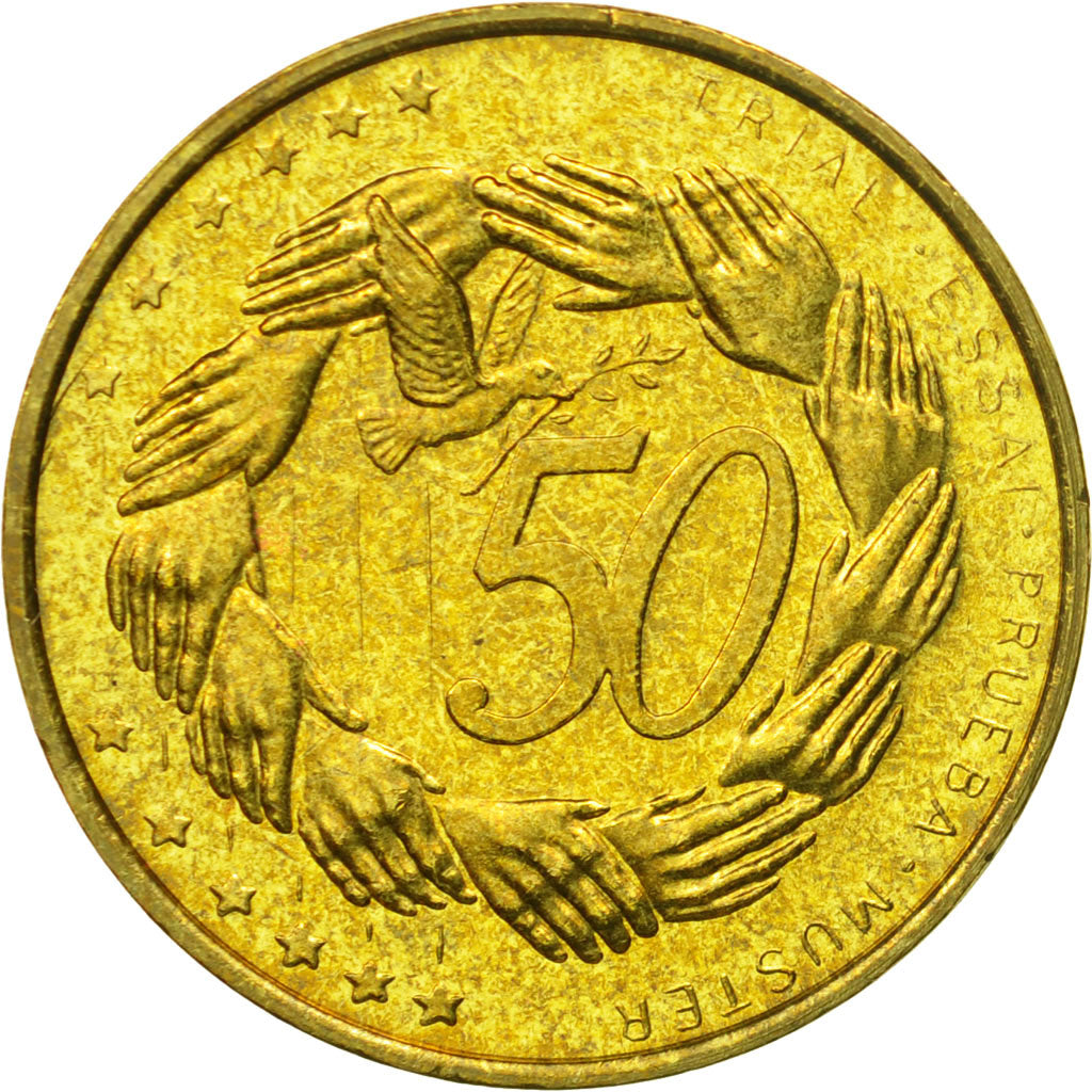 Estonia, Medal, Essai 50 cents, 2004, SPL, Ottone