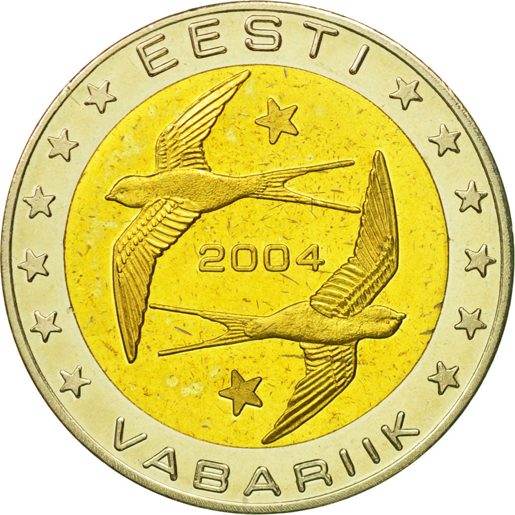 Estonia, Medal, Essai 2 euros, 2004, MS(63), Bi-Metallic