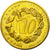 Litwa, Medal, Essai 10 cents, 2004, MS(63), Mosiądz