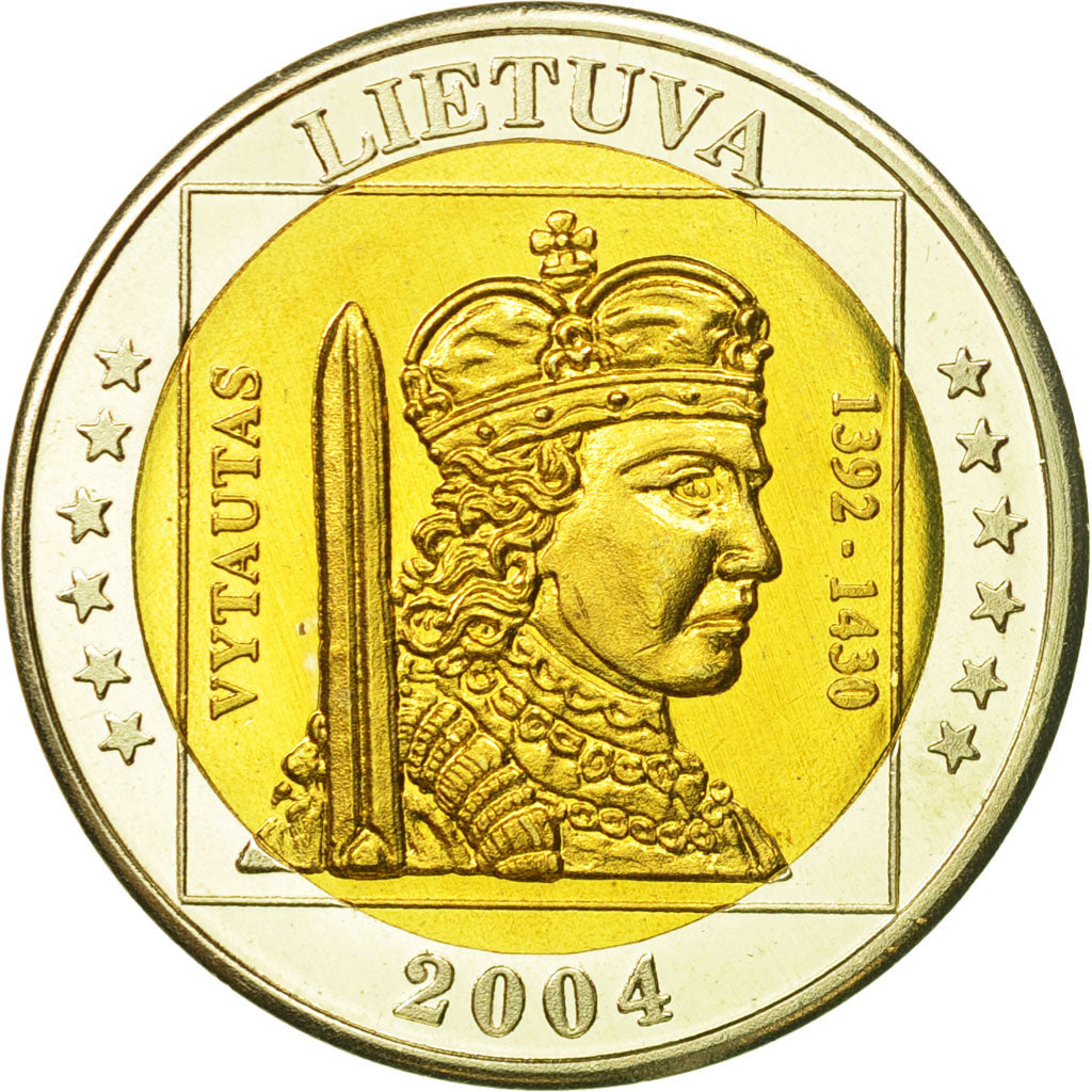 Lithuania, Medal, Essai 2 euros, 2004, MS(63), Bi-Metallic