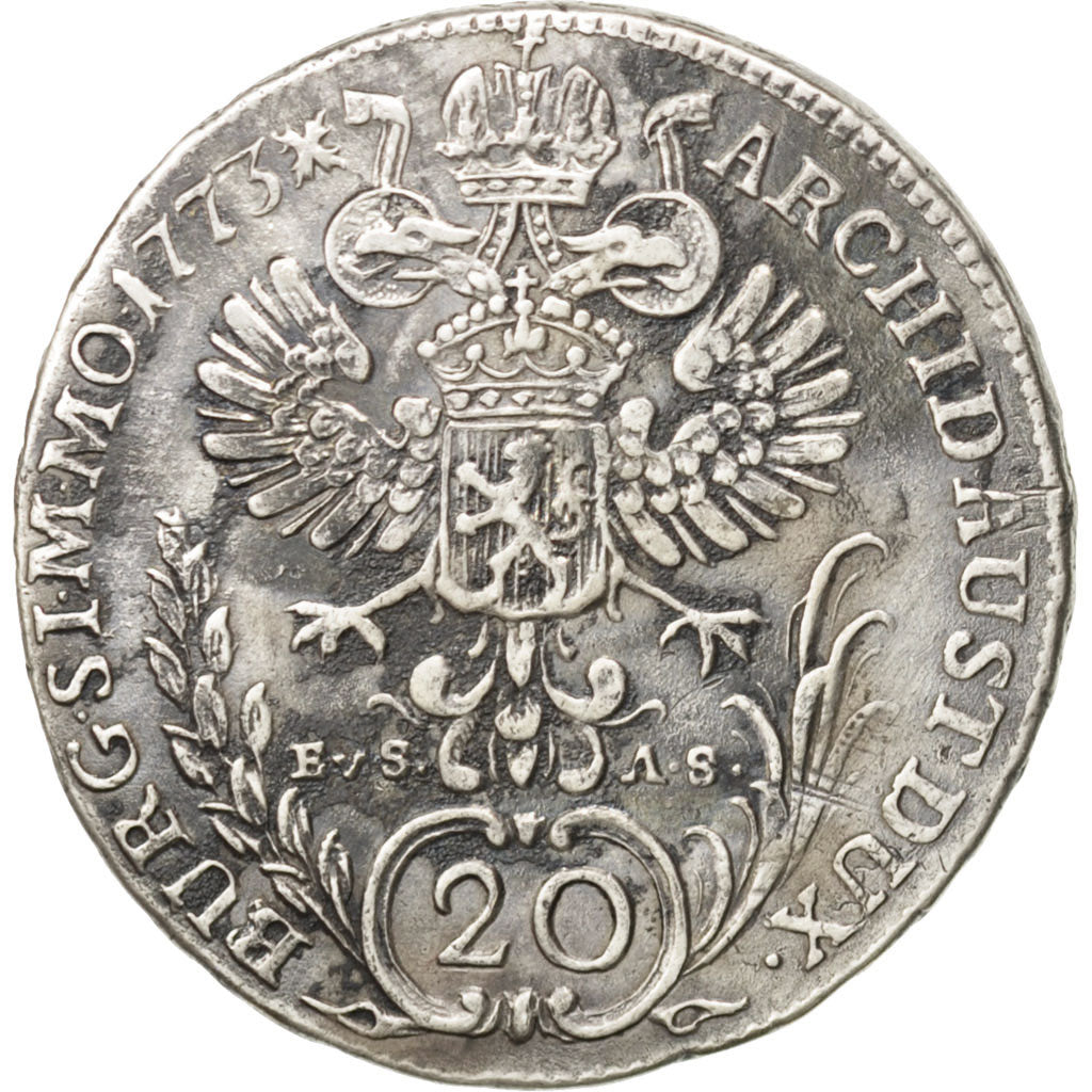 Austria, Maria Theresa, 20 Kreuzer, 1773, Hall, BB, Argento, KM:1856