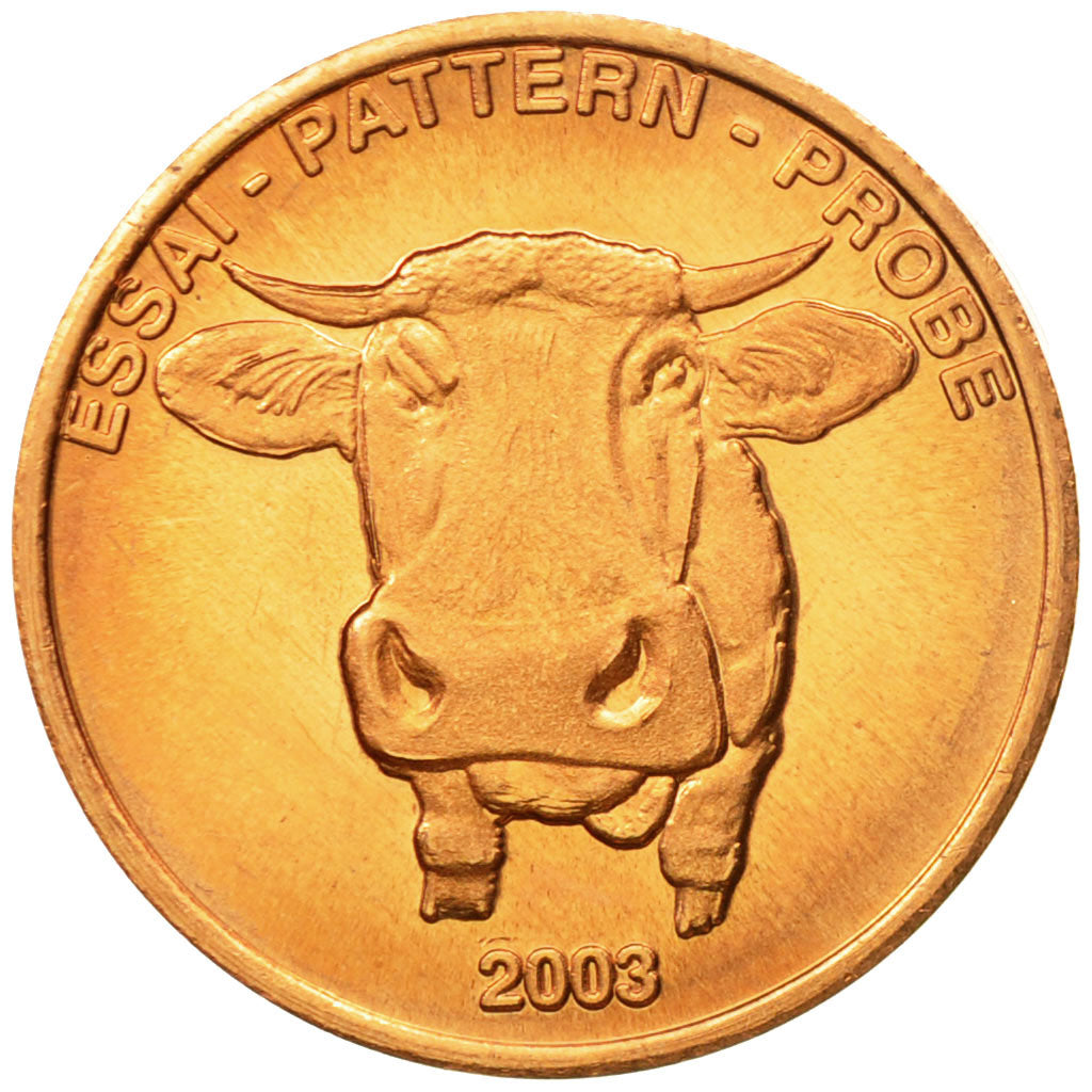 Schweiz, Medal, Essai 2 cents, 2003, UNZ, Kupfer