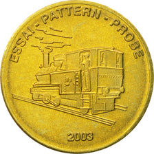 Suisse, Medal, Essai 20 cents, 2003, SPL, Laiton