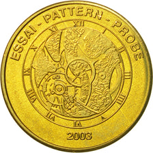 Suisse, Medal, Essai 50 cents, 2003, SPL, Laiton