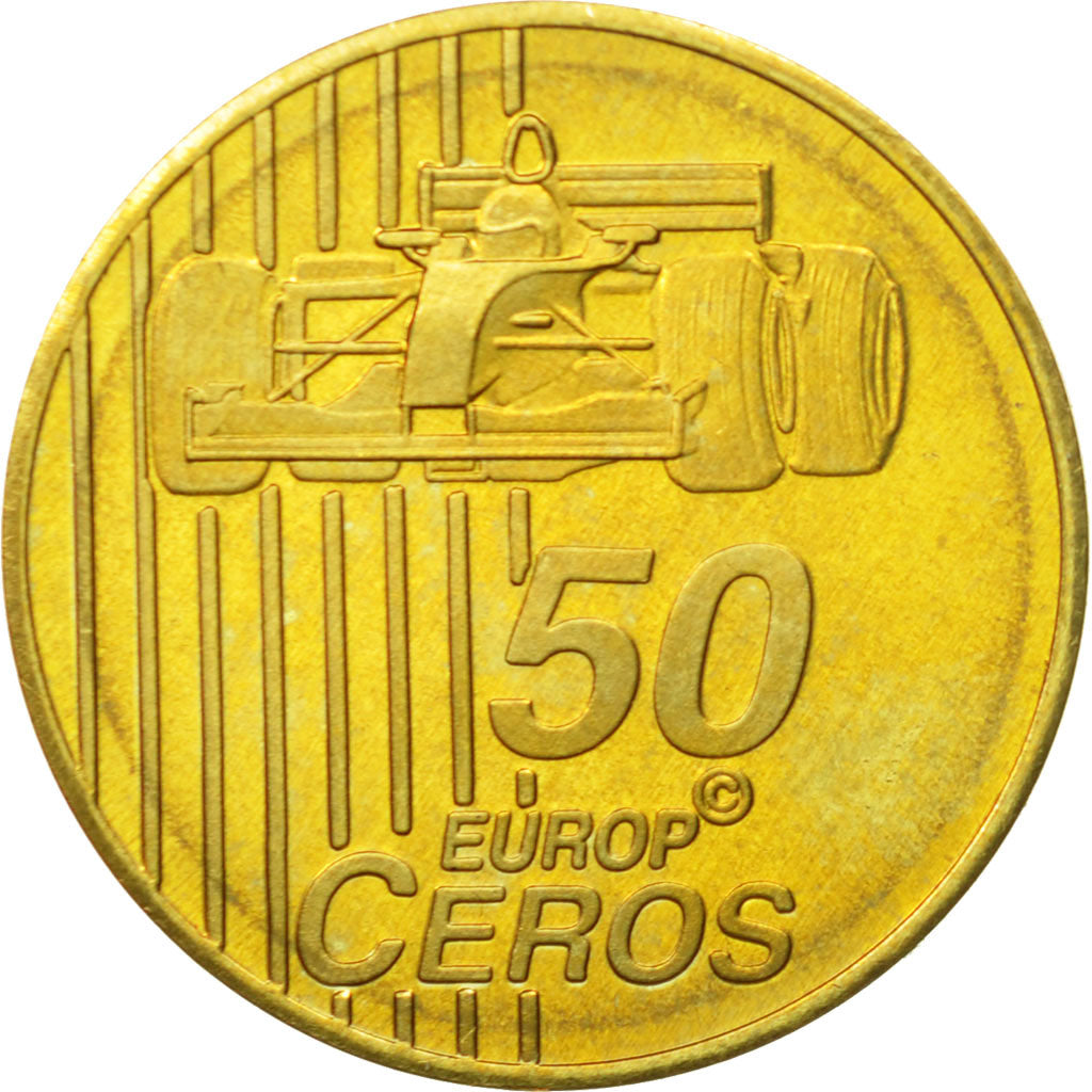 Suisse, Medal, Essai 50 cents, 2003, SPL, Laiton