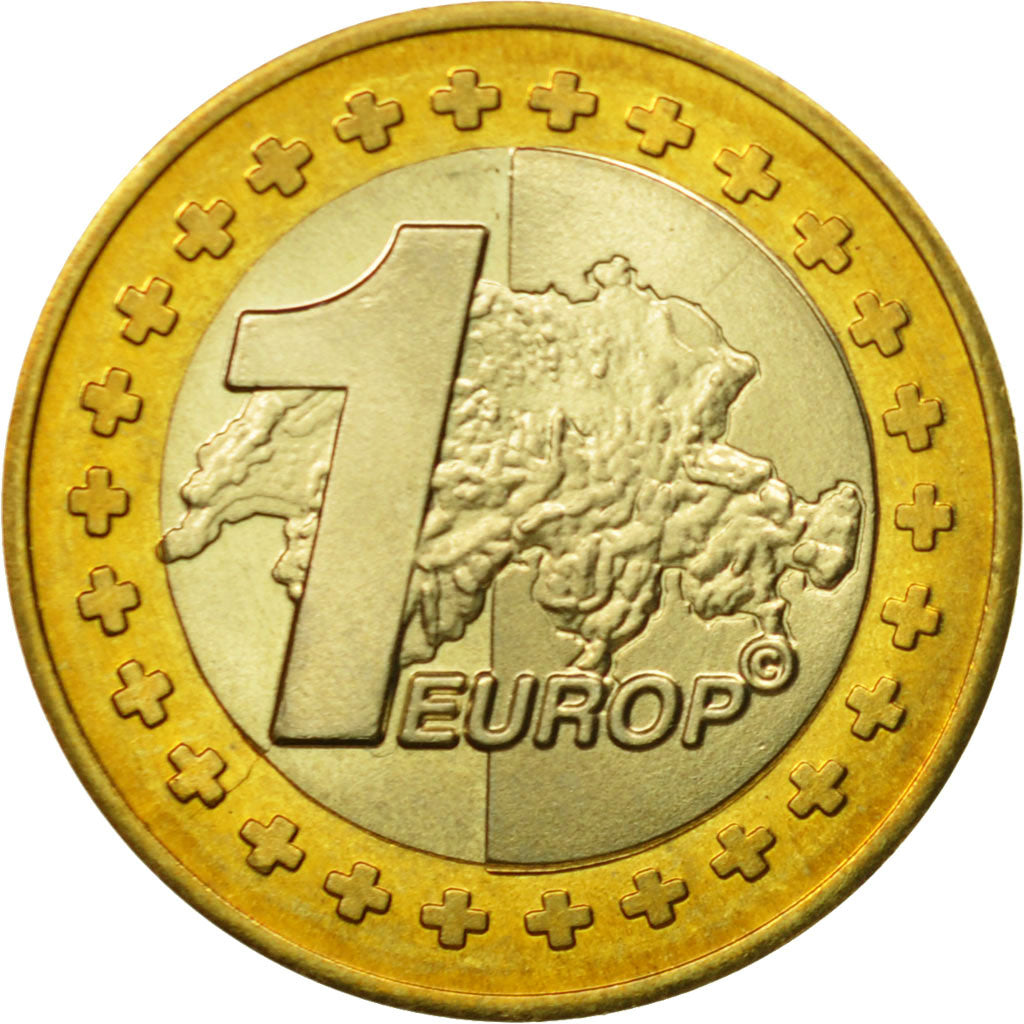 Switzerland, Medal, Essai 1 euro, 2003, MS(63), Bi-Metallic