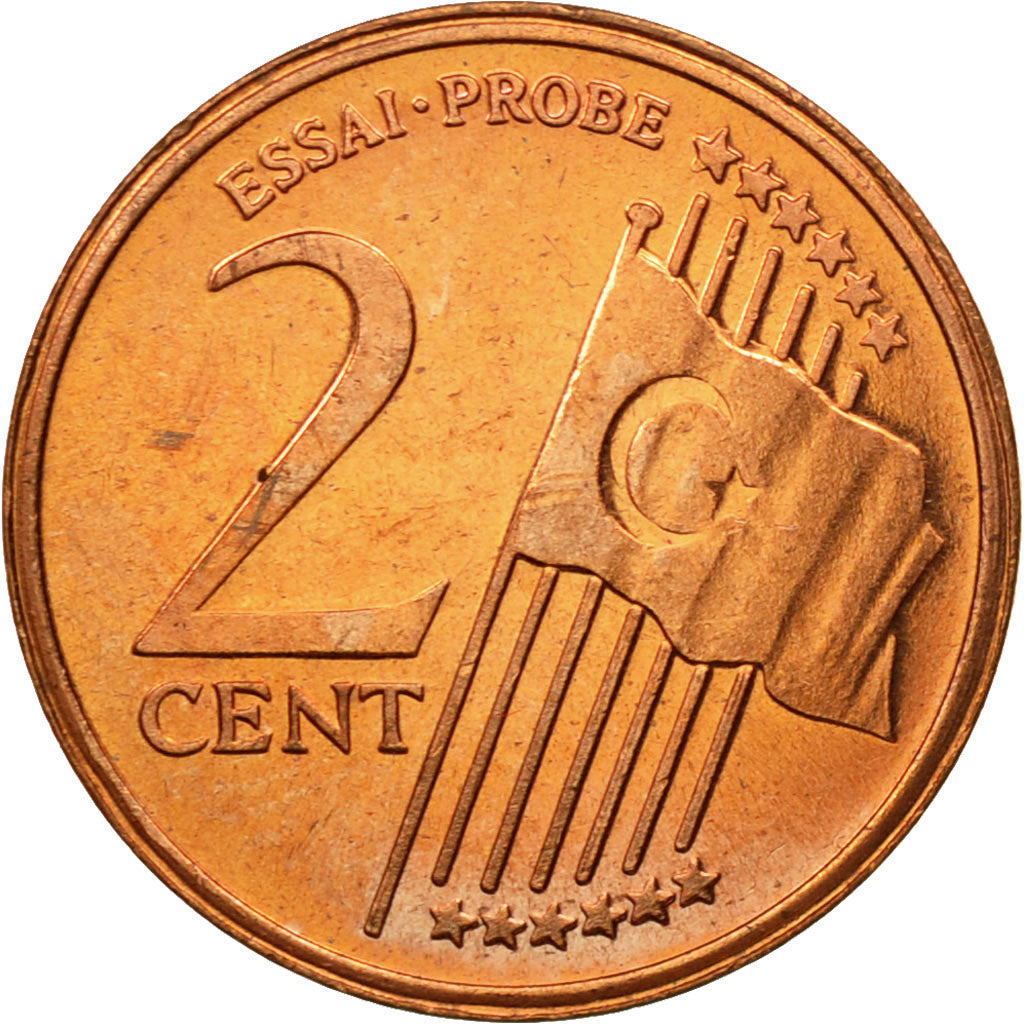 Turkey, Medal, Essai 2 cents, 2004, MS(63), Copper