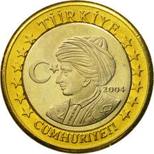 Turquie, Medal, Essai 1 euro, 2004, SPL, Bi-Metallic
