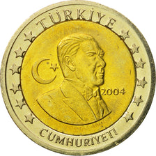 Turcja, Medal, Essai 2 euros, 2004, MS(63), Bimetaliczny
