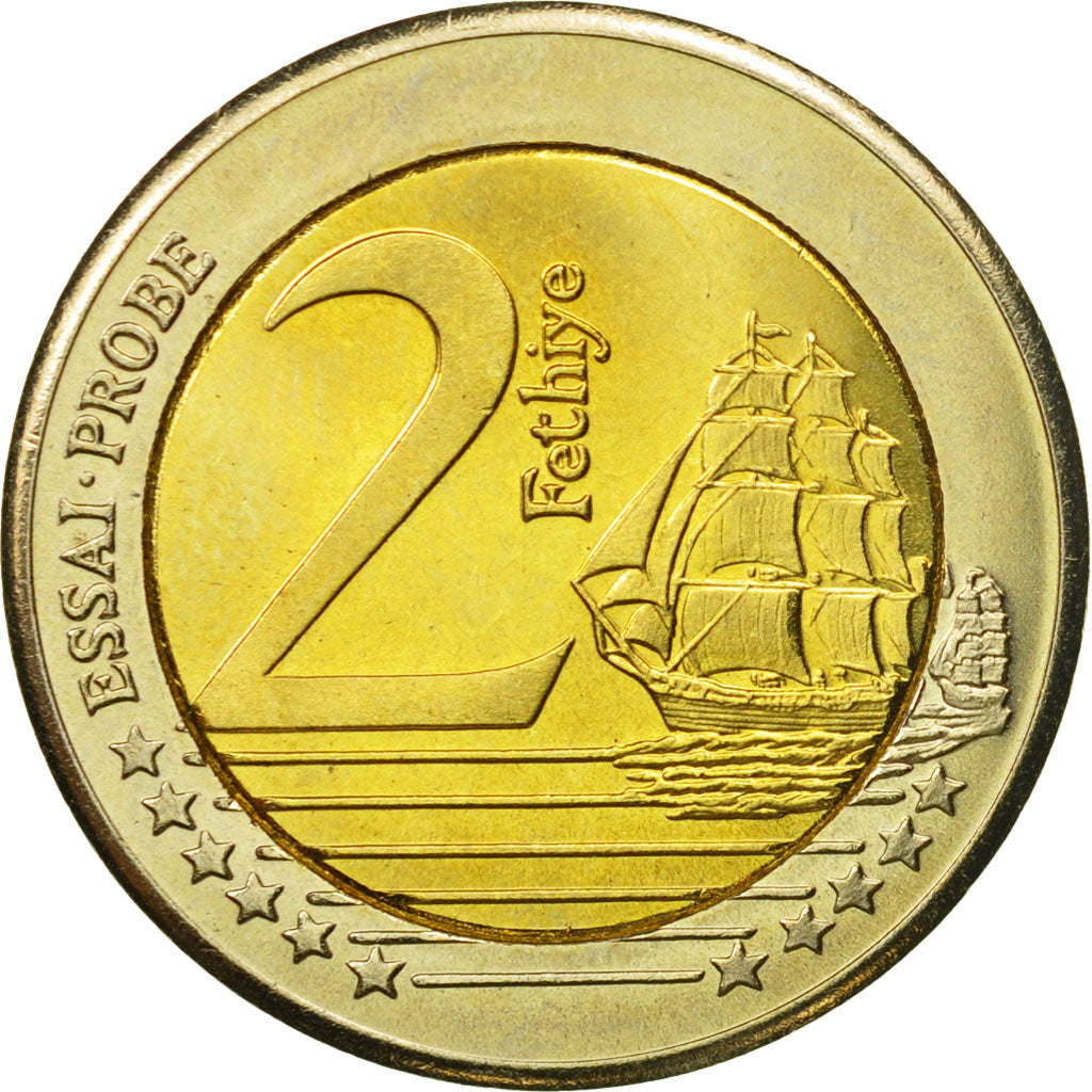 Turquie, Medal, Essai 2 euros, 2004, SPL, Bi-Metallic