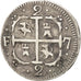 Moneda, Venezuela, CARACAS, 2 Reales, Morilleros, 1819, MBC, Plata, KM:6.1