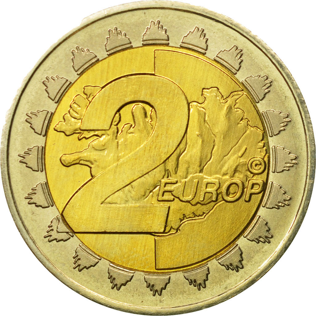 Islanda, Medal, Essai 2 euros, 2004, SPL, Bi-metallico