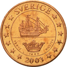 Suecia, Medal, Essai 1 cent, 2003, SC, Cobre