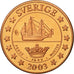 Szwecja, Medal, Essai 5 cents, 2003, MS(63), Miedź