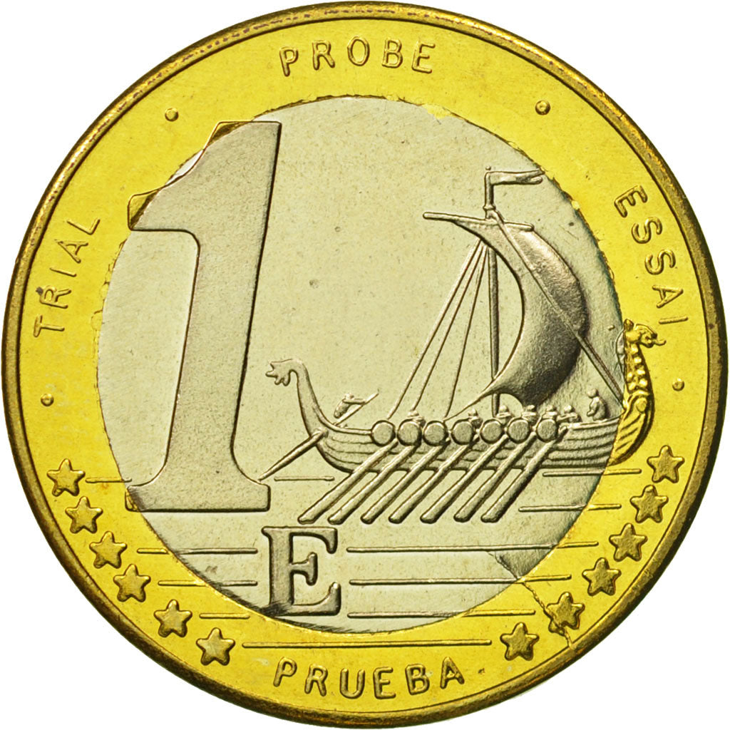 Sweden, Medal, Essai 1 euro, 2003, MS(63), Bi-Metallic