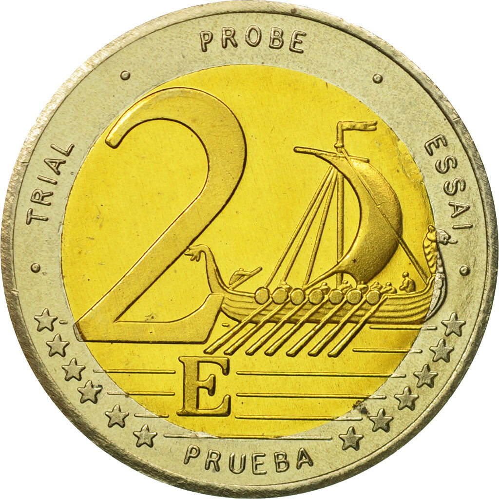 Suède, Medal, Essai 2 euros, 2003, SPL, Bi-Metallic