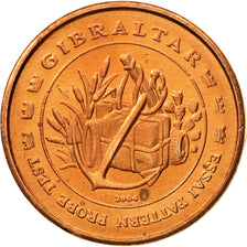 Gibraltar, Medal, Essai 1 cent, 2004, MS(63), Copper