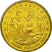 Gibraltar, Medal, Essai 50 cents, 2004, MS(63), Mosiądz