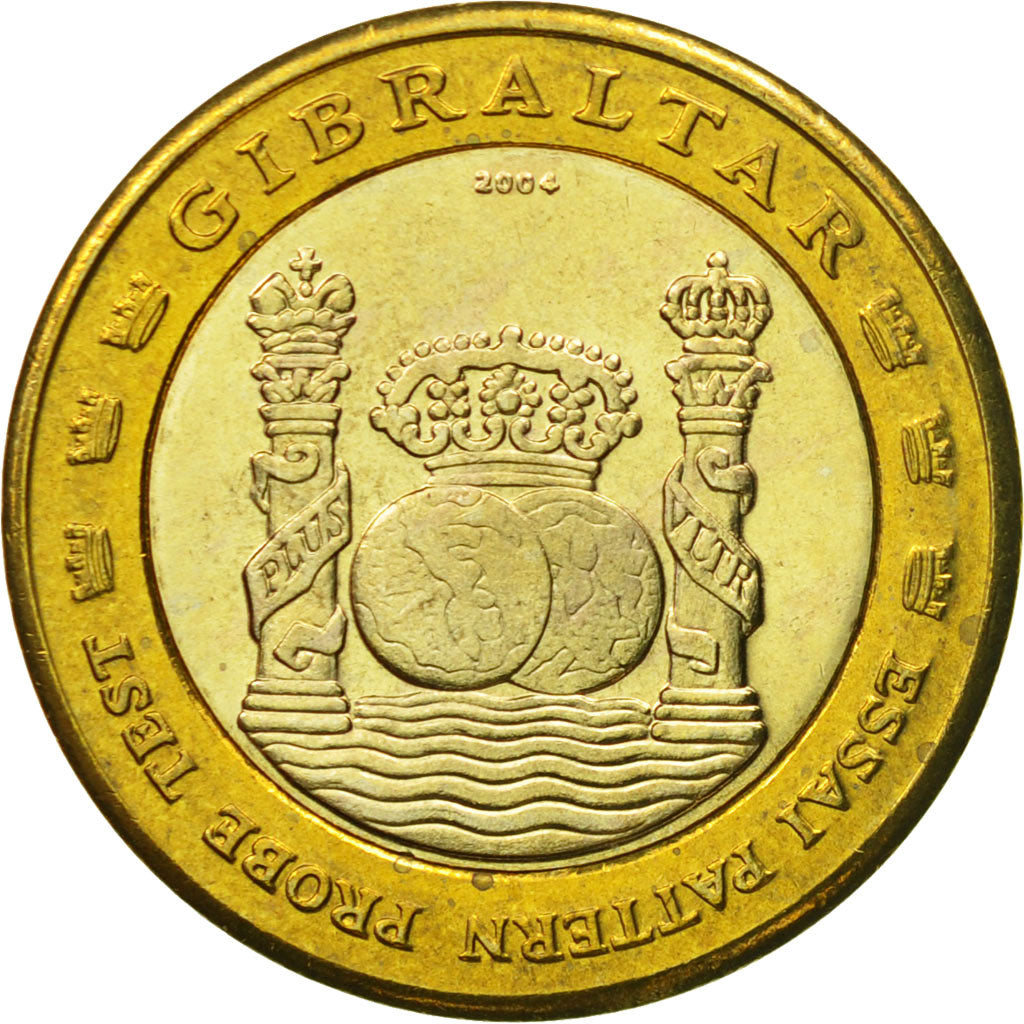 Gibraltar, Medal, Essai 1 euro, 2004, SPL, Bi-Metallic