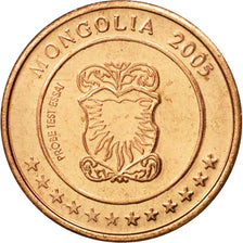 Mongolie, Medal, Essai 1 cent, 2005, SPL, Cuivre
