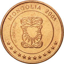 Mongolie, Medal, Essai 2 cents, 2005, SPL, Cuivre