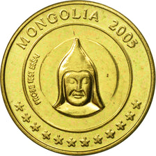 Mongolia, Medal, Essai 10 cents, 2005, MS(63), Mosiądz